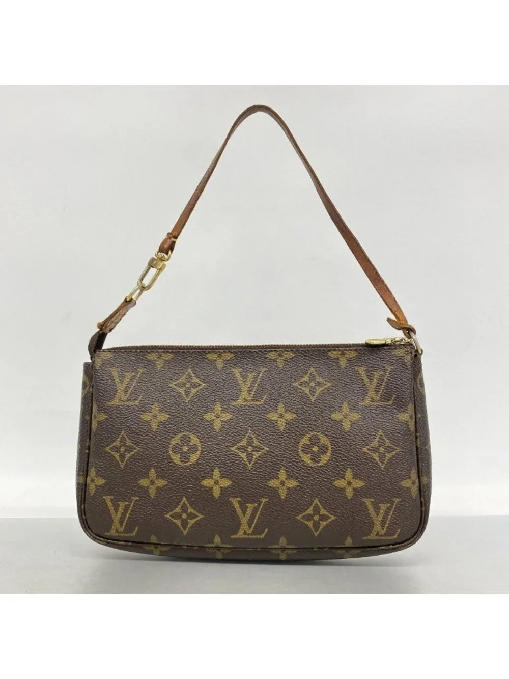 Louis Vuitton Pouch Monogram Pochette Soir Brown